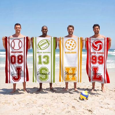 Beach towel with name