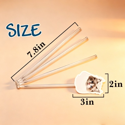 Custom Pet Portrait Wedding Drink Stirrers, Funny Cat/Dog Face Cocktail Stirrers, Bridal Shower/Bachelorette Party Decor, Gifts for Guests/Pet Lovers