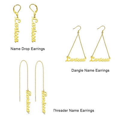 Personalized Name Earrings