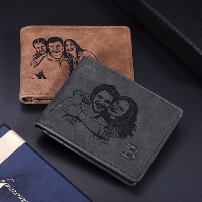 Custom-made Photo Leather Billfold Wallet
