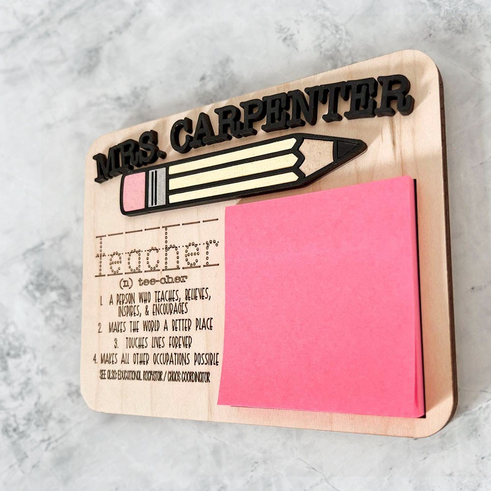 teacher name pencil