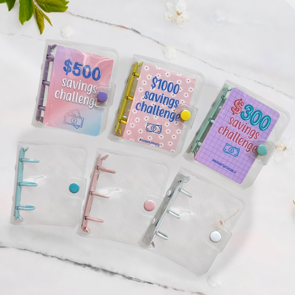 Mini Binder Savings Challenge, Savings Binder, Envelope Challenge, Money Challenge, Cash Stuffing, Cash Envelopes