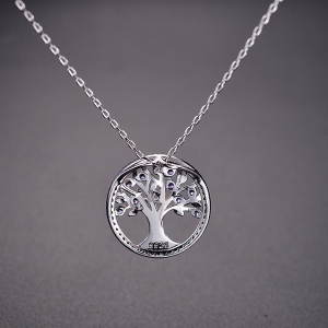 Life Tree Necklace Sterling Sliver