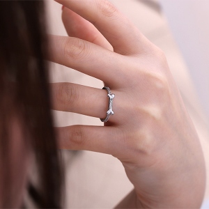 bone shaped ring