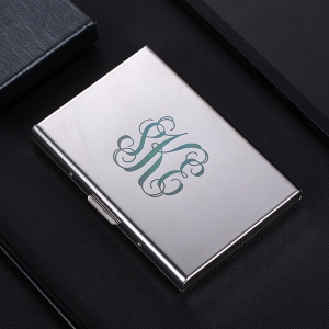 Personalized Men's Credit Card Holder in Stainless Steel