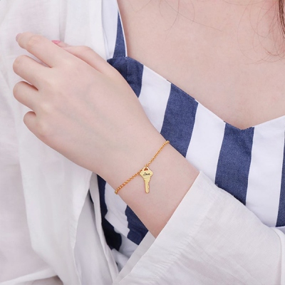 key to my heart bracelet