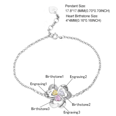 heart bracelet with photo