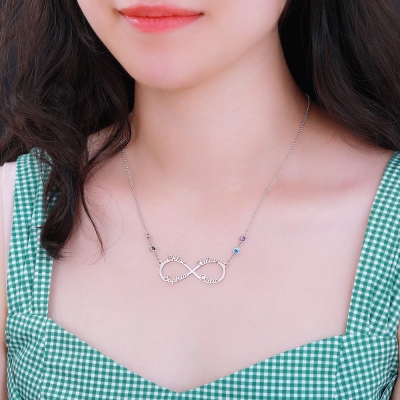 4 names necklace