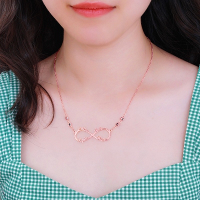 4 names necklace