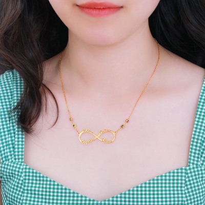 4 names necklace