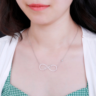 infinity name necklace