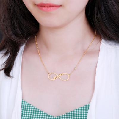 infinity name necklace