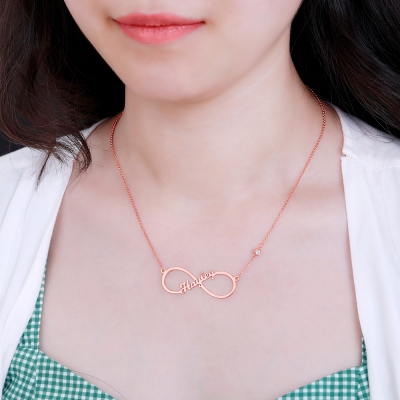 infinity name necklace