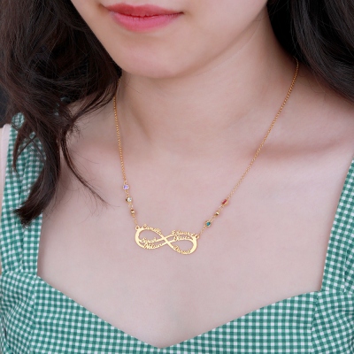 6 names necklace