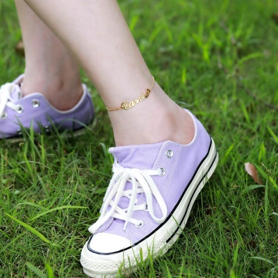 Personalized Name Anklet in Gold