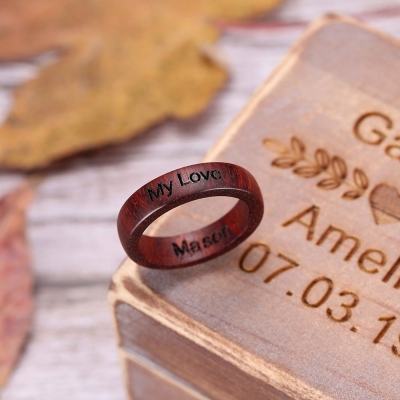 Mukula wood ring