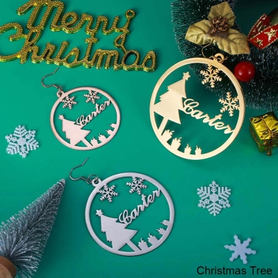 christmas earrings	