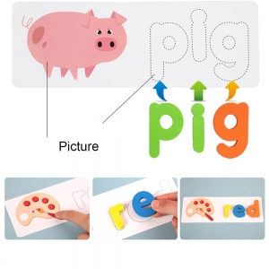 Wooden Words Spelling Game Set Early Education
