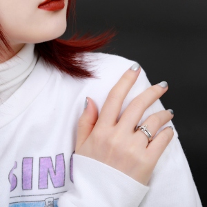 Personalized Stacking Rings Letter Rings & Band Rings