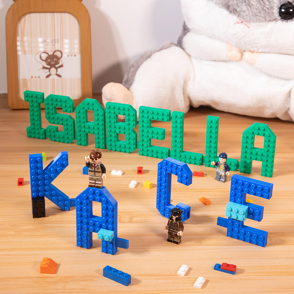 Logotipo com nome impresso em 3D personalizado