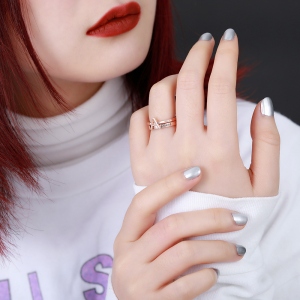 Personalized Stacking Rings Letter Rings & Band Rings