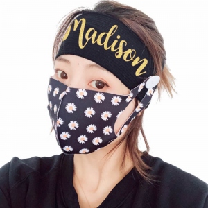 Personalized Adult/Doctor/Nurse/Healthcare Worker Headband with Buttons 2 Pack