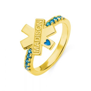 Start of Life EMS Symbol Ring Medical Gift