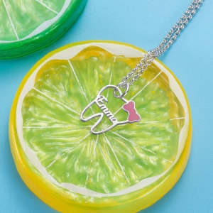 Personalized Name Tooth Necklace Dental Gift