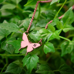 Personalized Name Butterfly Necklace