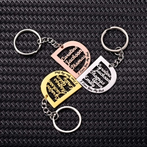 Personalized Family Name Keychain for Father
