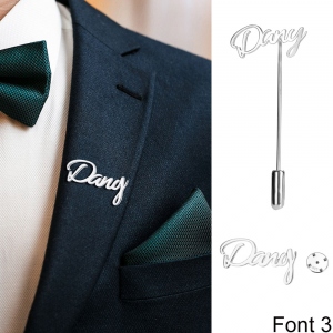 Personalized Initial Name Lapel Pin