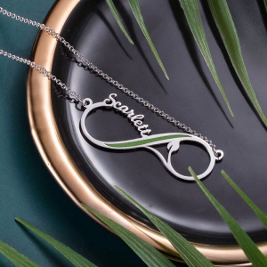 Personalized Vegan Infinity Name Necklace