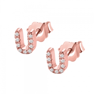 Personalized Initial Studs Alphabet Earrings 2 Pack
