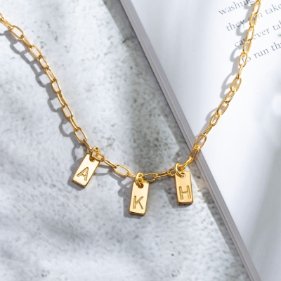 Personalized 1-3 Initials Necklace