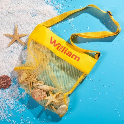 Personalized Seashell Mesh Bag