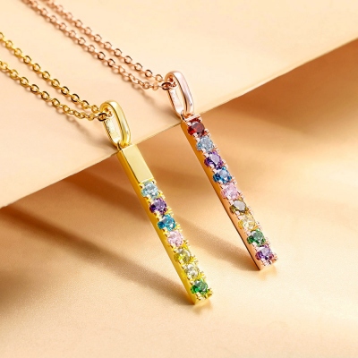 Personalized Family Birthstone Ring & Necklace