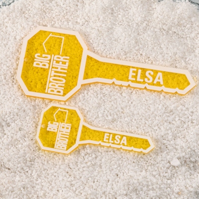 Personalized Big Brother Acrylic Keychain Set of 2