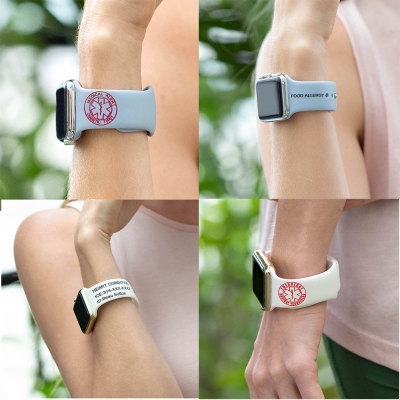 Personalized Replacement Medical Alert Apple Watch Band