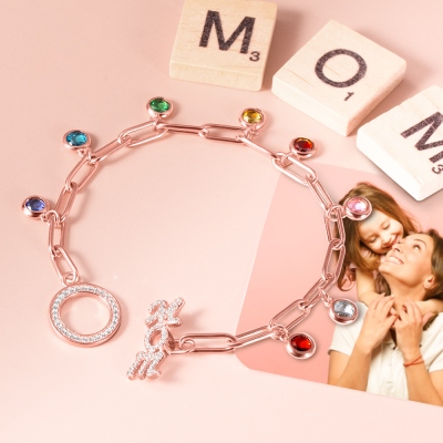 Personalized Birthstone Family Bracelet