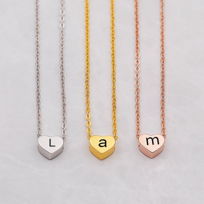 4 Shapes Custom Initial Necklace for Kids