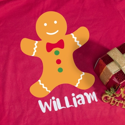 Customed Christmas Pajamas Gingerbread Style for Family & Lovers