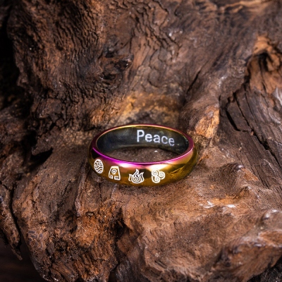 Customized Four Nature Elements Ring