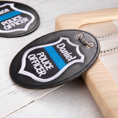 Personalized Name Junior Police Officer Badge for Children