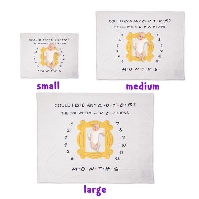Custom Name Fleece Blanket ​Friends Theme TV Show Gift