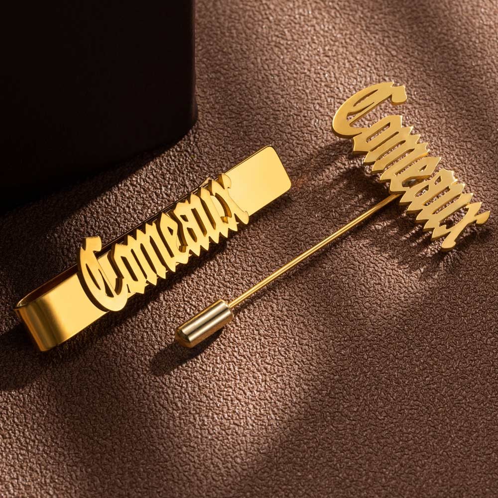 Boutons de manchette épinglette barre de cravate pour hommes