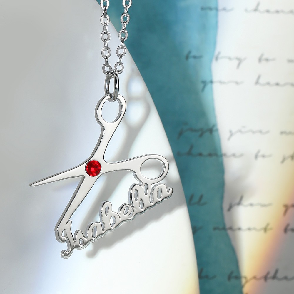 Scissors necklace