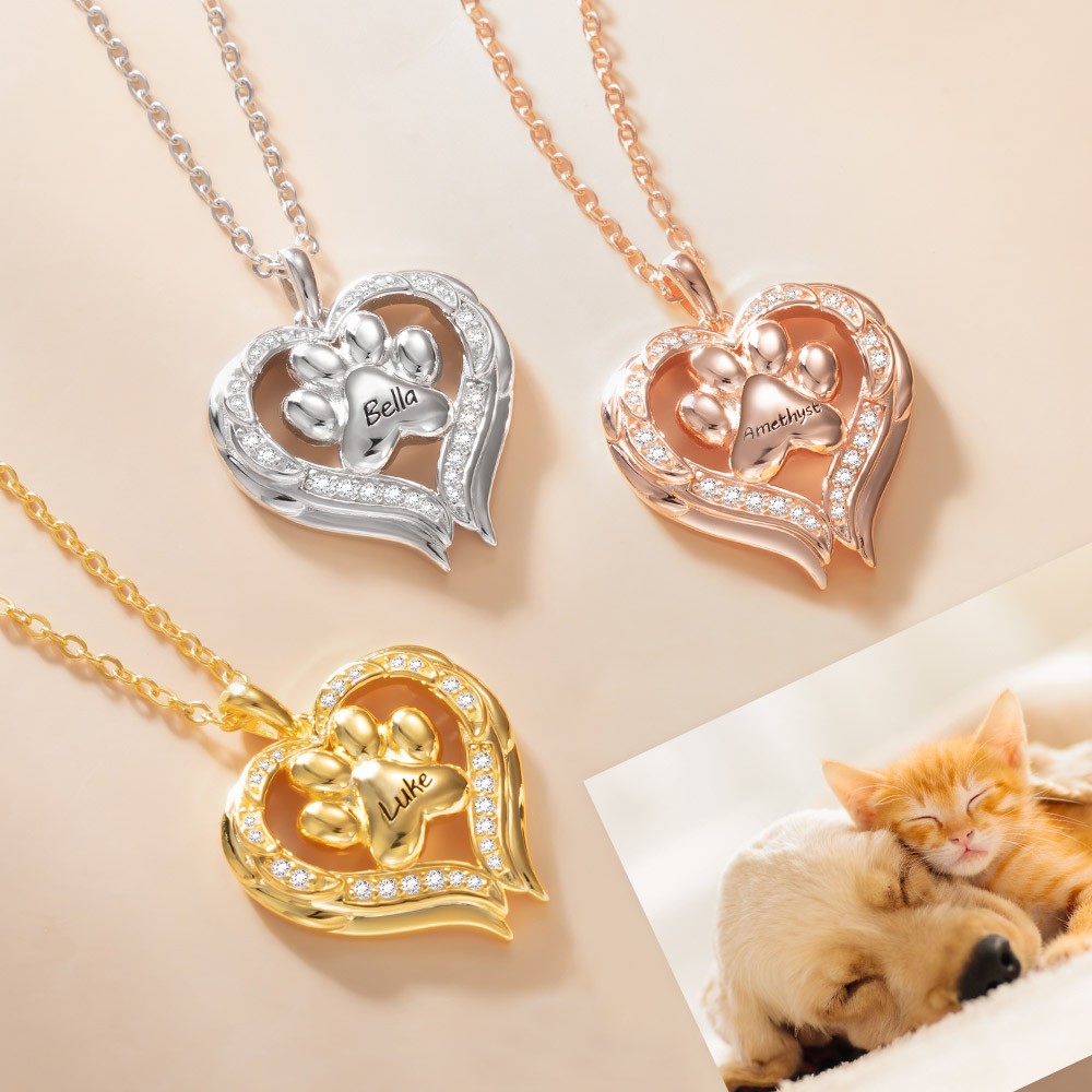 Memorial pet necklace