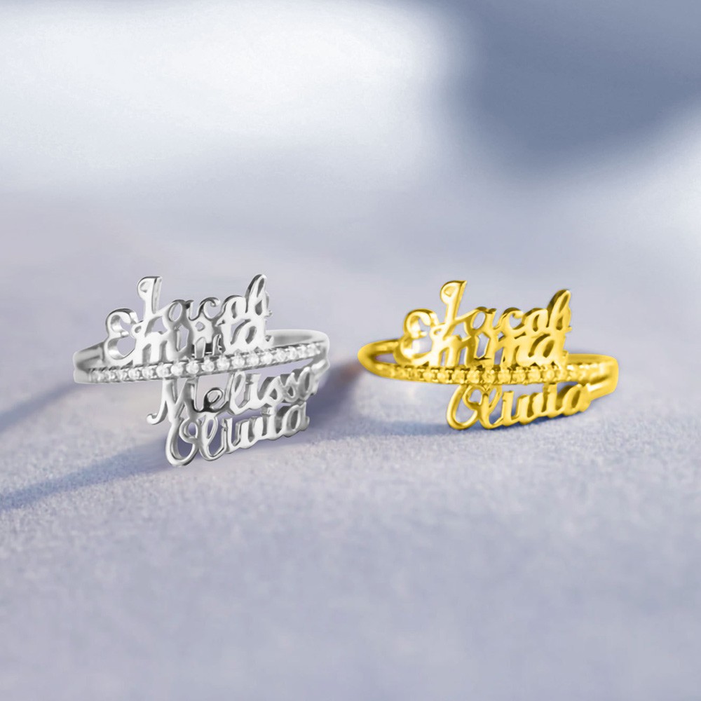 personalized name ring