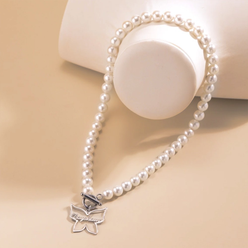 pearl name necklace