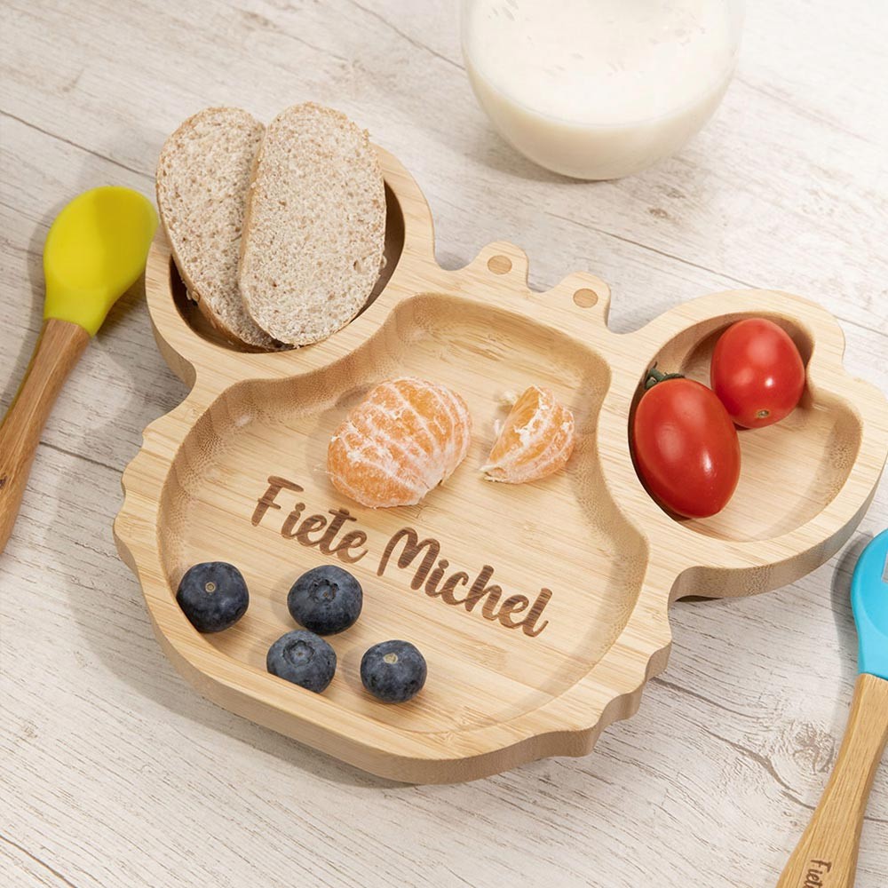 Bamboo Plates with Suction